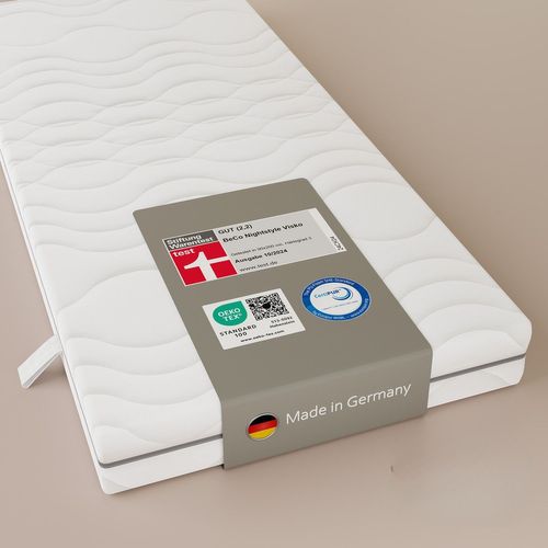 Matelas Mousse H2, 140x200 cm NIGHTSTYLE VISCO Épaisseur 18 cm, 7 Zones
