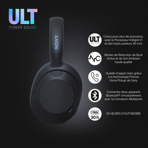 Casque Bluetooth Sony Wh-ult900nh Noir