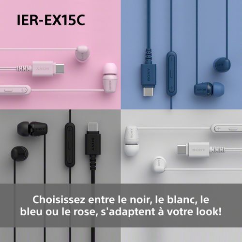 Ecouteurs intra auriculaire SONY IEREX15CW.CE7