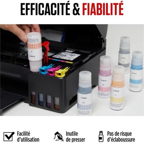 Bouteille D'encre - Canon - Gi-53m - Magenta - Compatibilité Pixma G650 Et G550 - (4681c001)