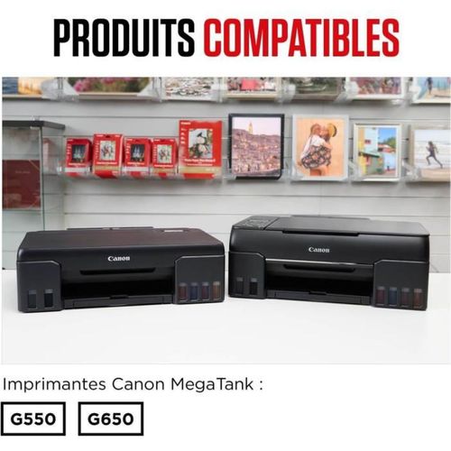 Bouteille D'encre - Canon - Gi-53m - Magenta - Compatibilité Pixma G650 Et G550 - (4681c001)