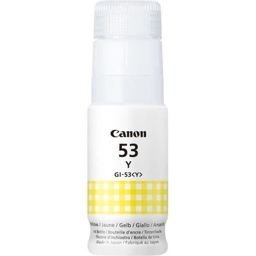 Bouteille D'encre - Canon - Gi-53y - Jaune - Compatibilité Pixma G650 Et G550 - (4690c001)