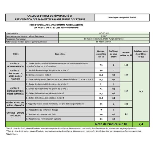 Lave-linge Hublot 9kg 1400 Tours/min Blanc - Esnfb914awna