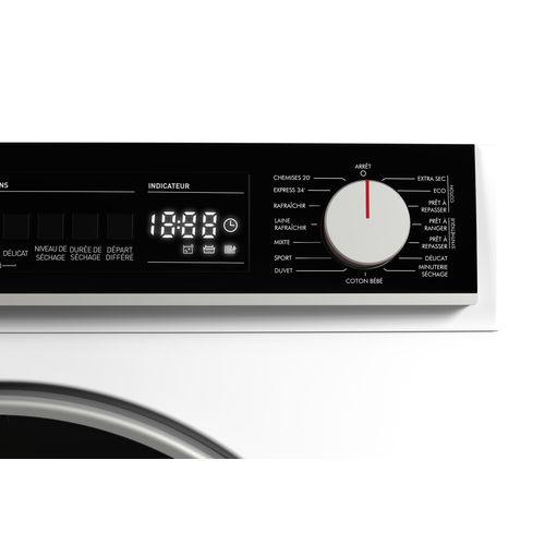 Sèche linge hublot SHARP KD-NHB2S7GWE-FR 12 kg