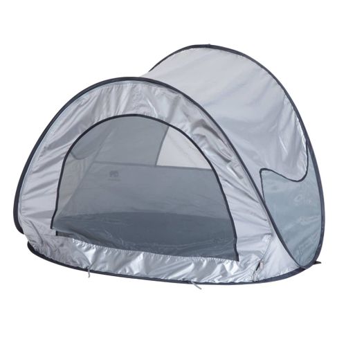 Tente De Plage Avec Moustiquaire 120x90x80 Cm Argenté