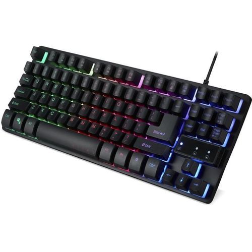 Clavier Gaming - Membrane - Gp.kbd11.01w - Azerty - Rétro-éclairage Rgb