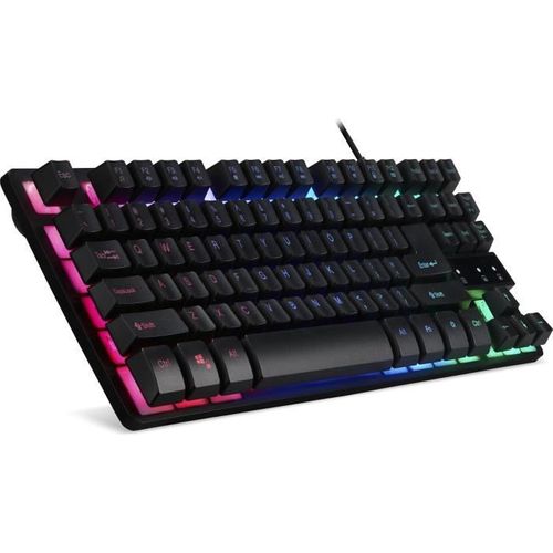 Clavier Gaming - Membrane - Gp.kbd11.01w - Azerty - Rétro-éclairage Rgb