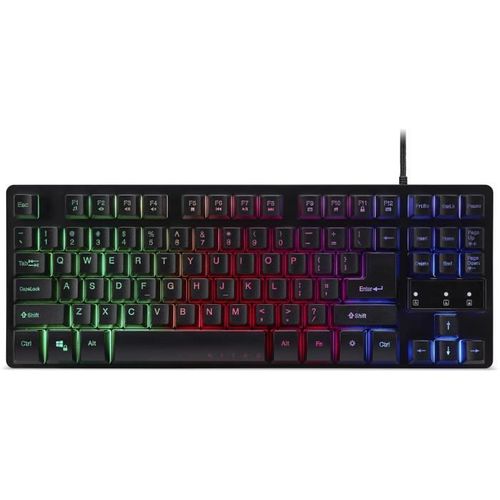 Clavier Gaming - Membrane - Gp.kbd11.01w - Azerty - Rétro-éclairage Rgb