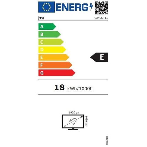 Ecran PC Gaming Incurvé - G24c6p E2 - 24 - Dalle Va - Fhd - 1ms - 180 Hz - Dp / HDMI