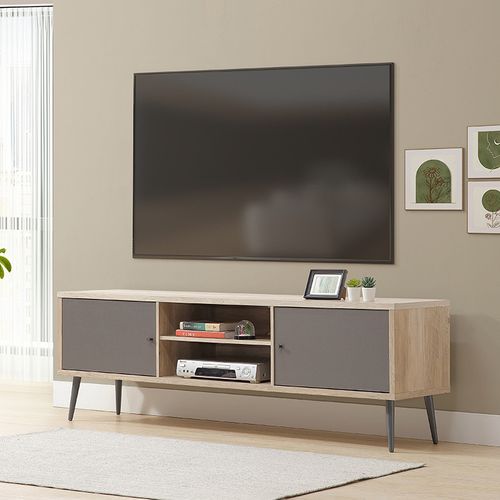 Meuble TV 2 Portes 2 Niches Scott