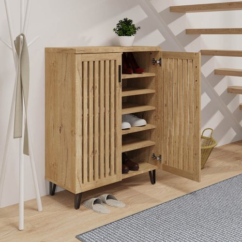 Meuble à Chaussures 2 Portes Ossia 6 Niveaux