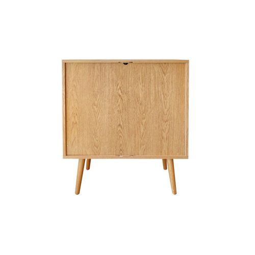 Buffet 2 Portes Design "rove" 95cm Chêne