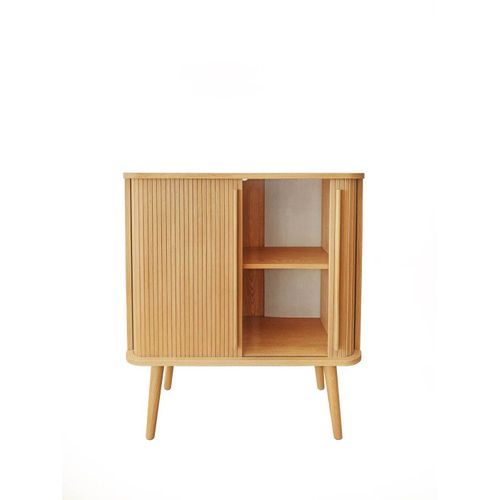Buffet 2 Portes Design "rove" 95cm Chêne