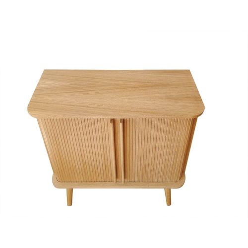 Buffet 2 Portes Design "rove" 95cm Chêne