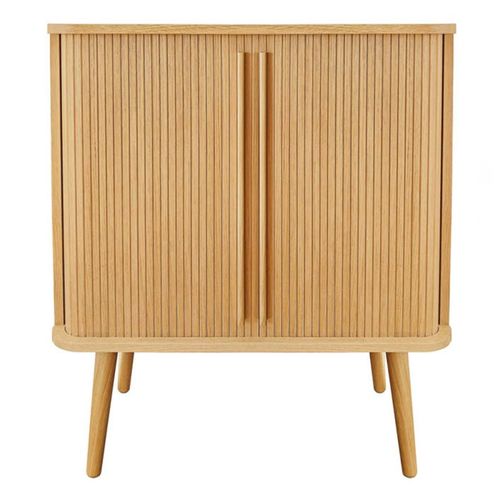 Buffet 2 Portes Design "rove" 95cm Chêne