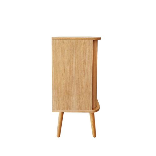 Buffet 2 Portes Design "rove" 95cm Chêne