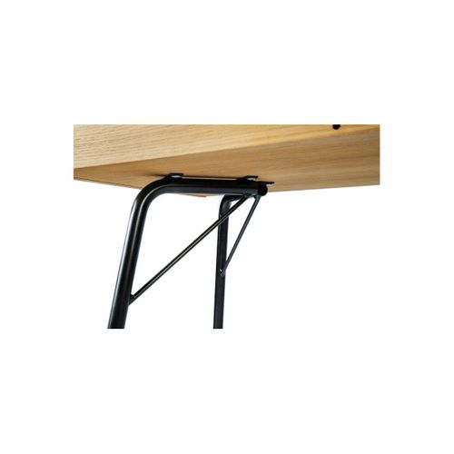 Coiffeuse Design En Bois "rayburn" 115cm Naturel