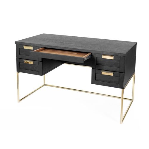 Bureau Design "pimlico" 130cm Charbon