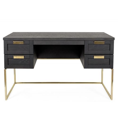 Bureau Design "pimlico" 130cm Charbon