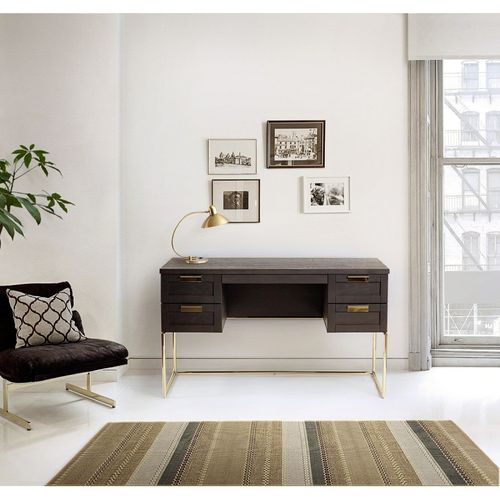 Bureau Design "pimlico" 130cm Charbon