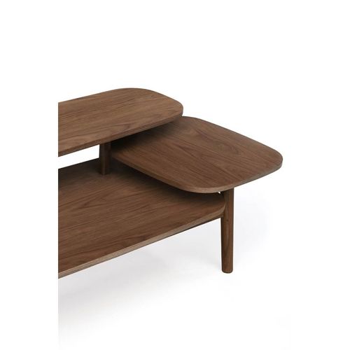 Table Basse En Bois "eichberg" 120cm Noyer