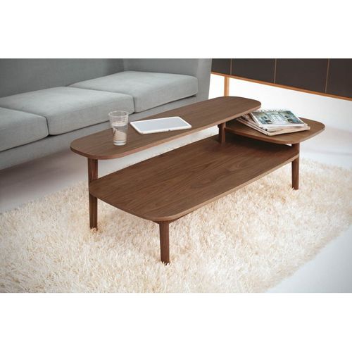 Table Basse En Bois "eichberg" 120cm Noyer