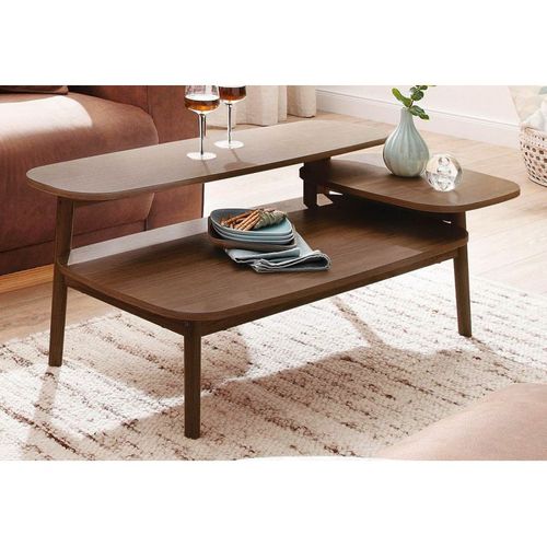 Table Basse En Bois "eichberg" 120cm Noyer