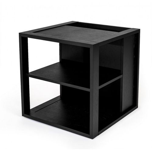 Table D'appoint Design "cuben" 50cm Noir