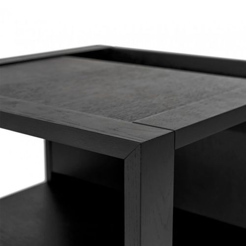 Table D'appoint Design "cuben" 50cm Noir
