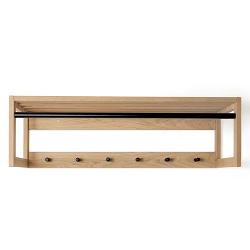 Patère Murale "slussen" 100cm Chêne et Noir