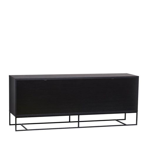 Buffet 4 Portes Coulissantes "ende" 188cm Noir