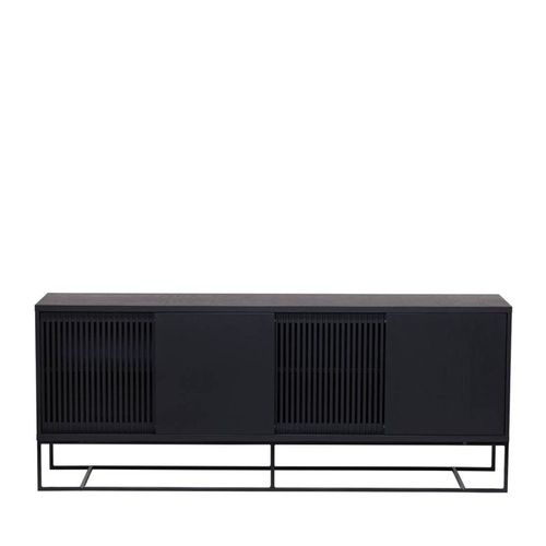 Buffet 4 Portes Coulissantes "ende" 188cm Noir