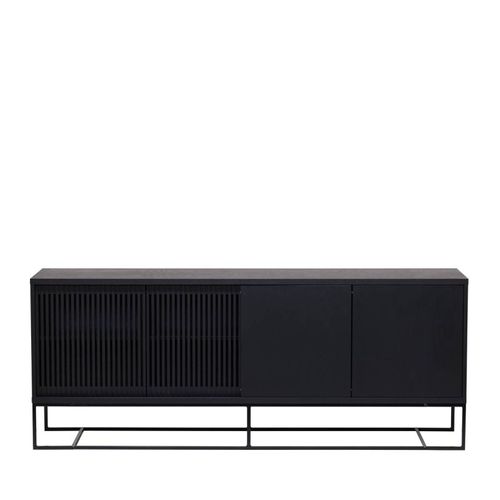 Buffet 4 Portes Coulissantes "ende" 188cm Noir