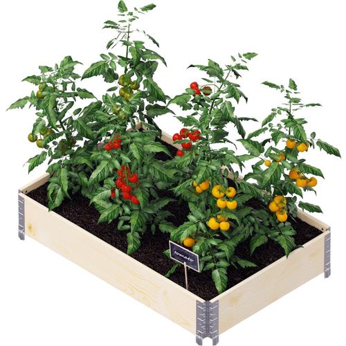 Carré Potager Gardenbox 120 X 80 Cm Naturel