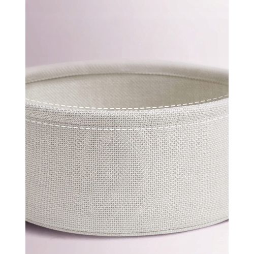 Table Basse Ronde Avec Panier - Rose - Table De Chevet