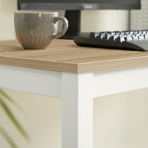 Table Rova En Chêne, Pieds Blancs, Style Moderne Pour Salle à Manger