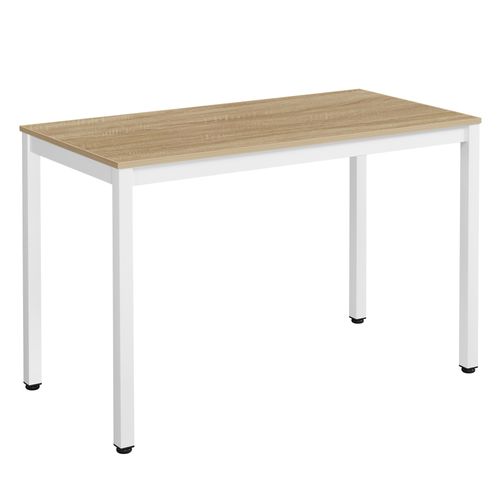 Table Rova En Chêne, Pieds Blancs, Style Moderne Pour Salle à Manger
