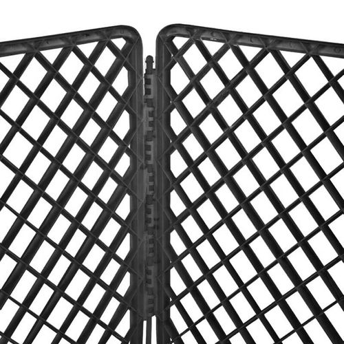 Parc Pour Chien 90 X 90 X 60 Cm, Noir, Pliable, En Plastique Résistant