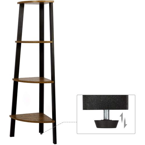 Étagère D'angle En Métal Rustique Pour Salon Et Chambre