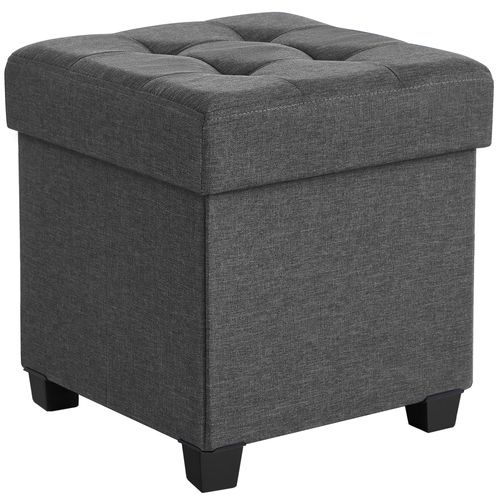 Pouf De Rangement Pufa En Mdf Gris Clair Pour Chambre Lsf014g01v1