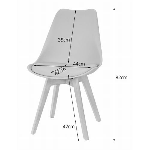 Chaise Rikx Grise, Design Ergonomique Pour Salon X3