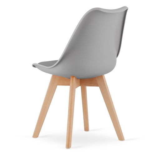 Chaise Rikx Grise, Design Ergonomique Pour Salon X3
