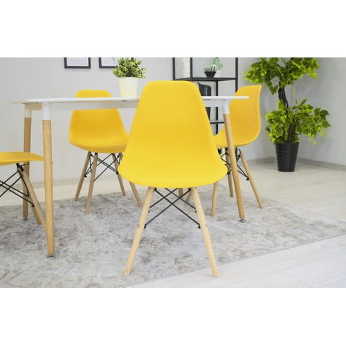 Chaise Osaka Jaune, Design Ergonomique Pour Salon