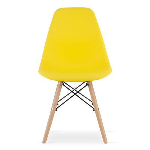 Chaise Osaka Jaune, Pieds Naturels, Design Ergonomique X3