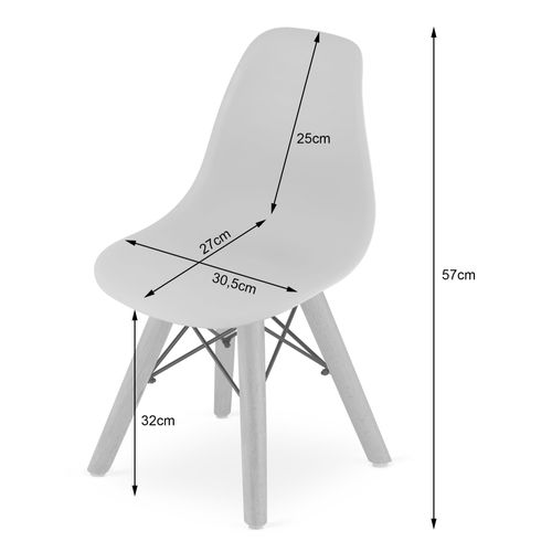 Chaise Ergonomique Zubi Bleue En Polypropylène X4