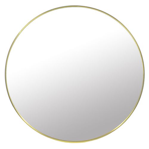Miroir Mural Rond 70 Cm Avec Cadre En Métal Doré