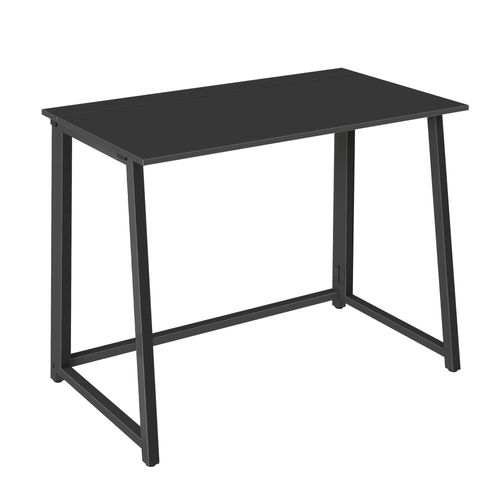 Bureau D'ordinateur Pliable Max 1.0 En Panneaux De Particules Noirs Et Acier