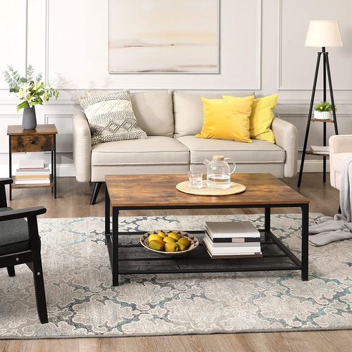 Table De Chevet Rustique Marron Let55bxv1 Avec Tiroir