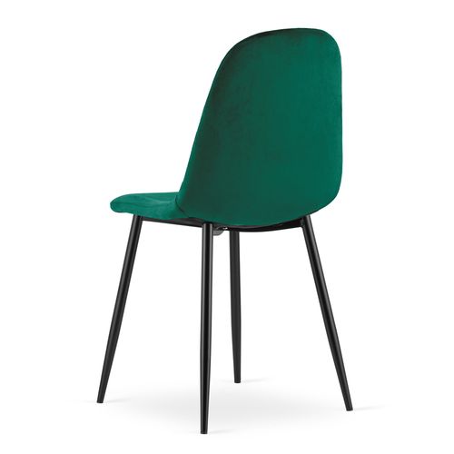 Fauteuil Dapi - Velours Vert Foncé Moderne Pour Salon, Bureau à Domicile