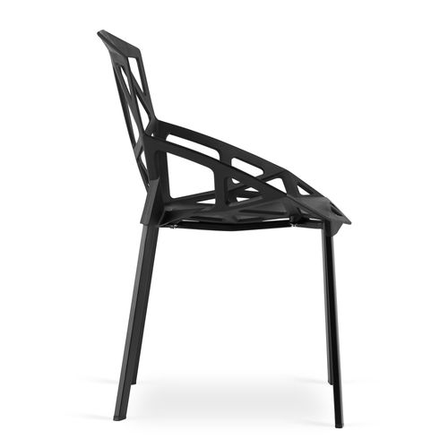 Chaise Essen - Design Ergonomique Moderne, Noir X 2